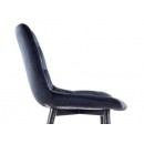 Стул барный SIGNAL CHIC H-2 Velvet Bluvel 19 черный/черный